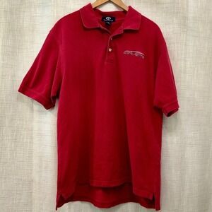 Corvette Men's LG Red Polo Shirt‎ Embroidered Vantage Brand Cotton Assembly Team